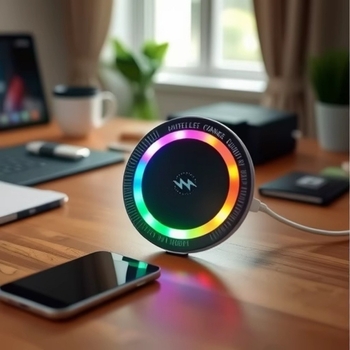 Автомобилно магнитно безжично зарядно за държач на телефон — метална стойка, 15W максимум, PD бързо зареждане, Qi съвместимо