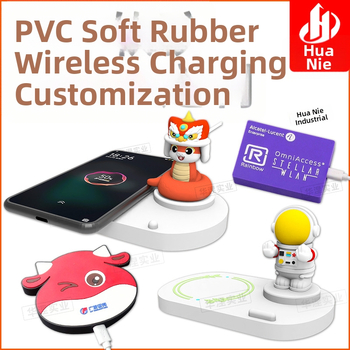 Kreslený bezdrôtový nabíjač - prispôsobiteľný, 3D tlačený, prenášateľný, QC4.0 rýchle bezdrôtové nabíjanie, 5-10W