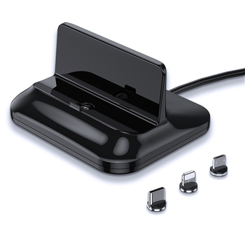 Βάση μαγνητικής φόρτισης και στηριγμός κινητού, τρία σε ένα για Android με καλώδιο Type-C; Πρωτόκολλο φόρτισης QC2.0; 9W έξοδος; 2A ρεύμα; Συνολική ισχύς 10W