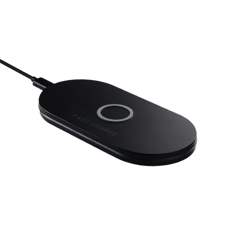 Stolni bežični punjač 15W Qi QC3.0, ulaz 9V, izlaz 1.66A, kompatibilan s Apple, Huawei, Xiaomi