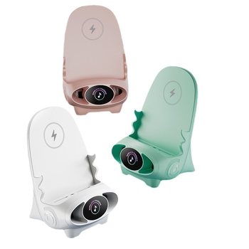 Ασύρτιος φορτιστής κινητού με καθολική συμβατότητα και βάση γραφείου, οριζόντια/κάθετη λειτουργία, QC3.0, γρήγορη φόρτιση 15W, χωρίς μαγνητική φόρτιση.