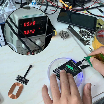 Receptor Type-C de încărcare wireless cu patch de bobină senzor, universal, AFC, 5W, 1A ieșire, încărcare directă