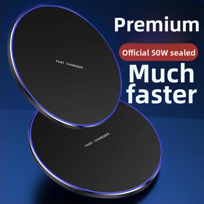 Bezdrôtová nabíjačka disk, hliníková zliatina, 15W rýchle nabíjanie, QC 3.0, 1.66A výstup, Kompatibilné s Apple, Huawei, Samsung