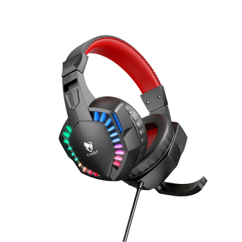 Thunderwolf H120 căști gaming cu fir pentru PC, cu microfon, difuzoare de 40 mm, USB + 3,5 mm, cablu de 1,7 m