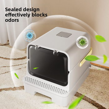 Pieskovník pre mačky – Leben, PP materiál, štvorcová konštrukcia, otvorený typ