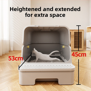 Pieskovník pre mačky – Leben, PP materiál, štvorcová konštrukcia, otvorený typ