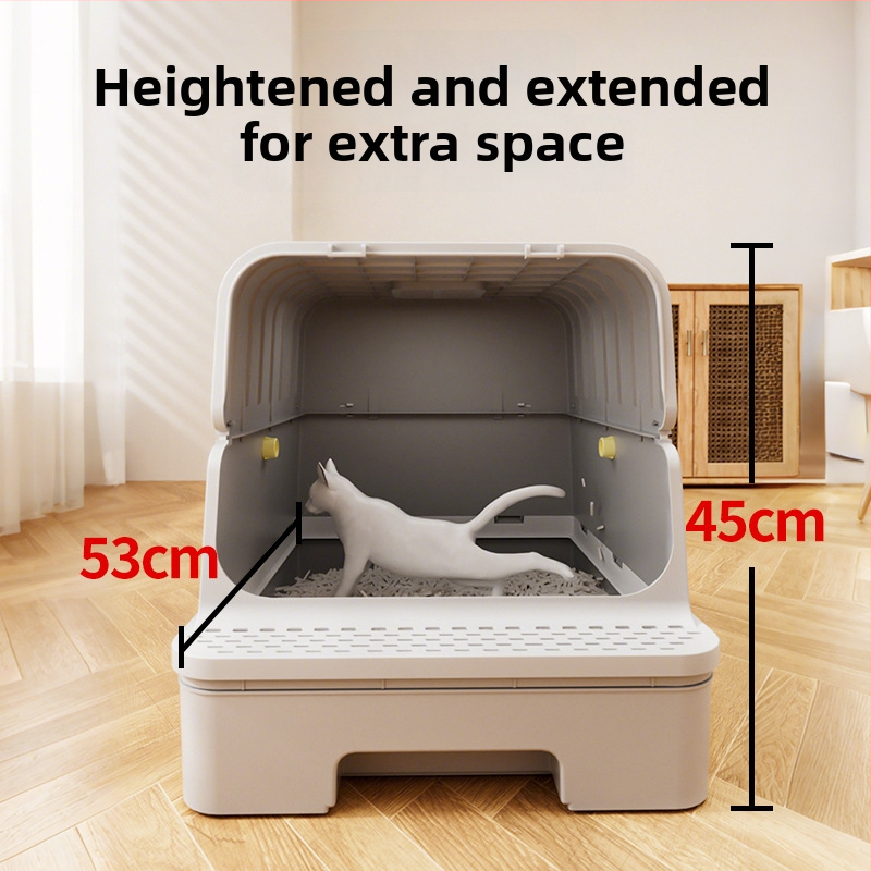 Pieskovník pre mačky – Leben, PP materiál, štvorcová konštrukcia, otvorený typ