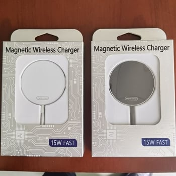MagSafe magnetické bezdrôtové nabíjačka 15W, PD Type-C, vstup 5V/2A 9V/2A 9V/2.2A; výstup 15W/10W/7.5W/5W; kompatibilné s Apple, Huawei, Xiaomi, Samsung