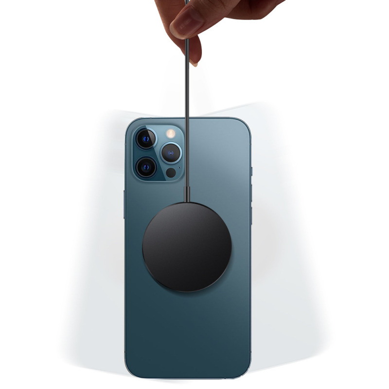 MagSafe magnetické bezdrôtové nabíjačka 15W, PD Type-C, vstup 5V/2A 9V/2A 9V/2.2A; výstup 15W/10W/7.5W/5W; kompatibilné s Apple, Huawei, Xiaomi, Samsung