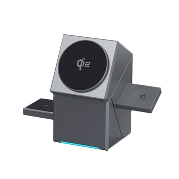 Guanjiaxin Technology 3-v-1 stolný bezdrôtový nabíjač s MagSafe, 15W, 9V/3A, FCC certifikovaný