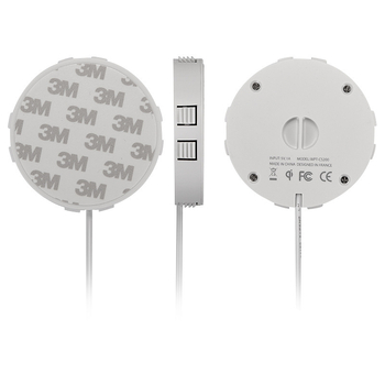 Безжично зарядно за мобилен телефон, модел T8, 15W, Qi, скрито в мебел, CE сертифицирано