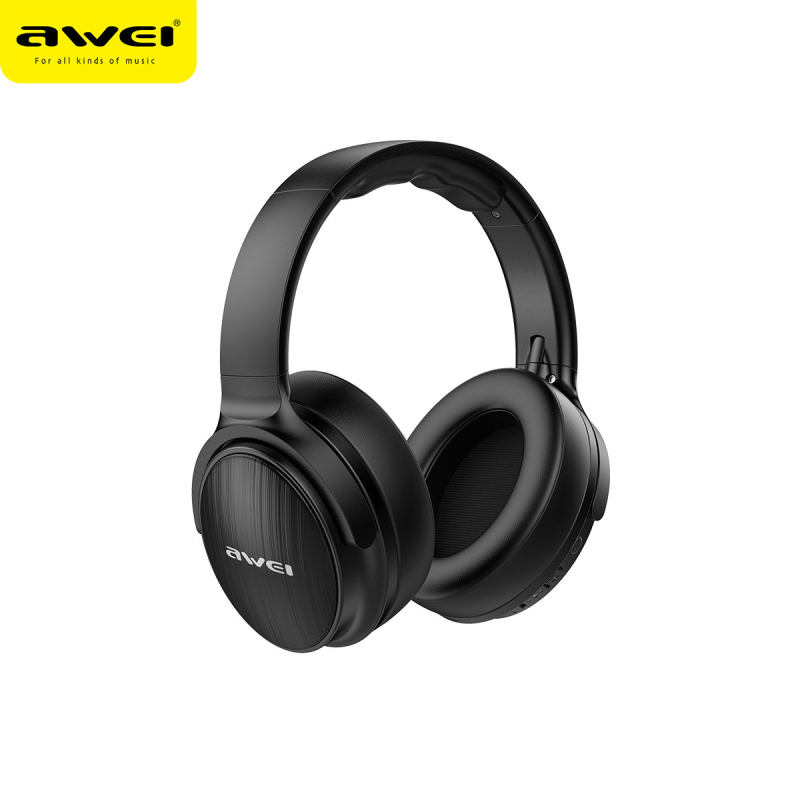 Awei headset de gaming wireless Bluetooth 5.0, pliabil, difuzoare 40 mm, supra-urechi, autonomie 4–8 ore, IPX4