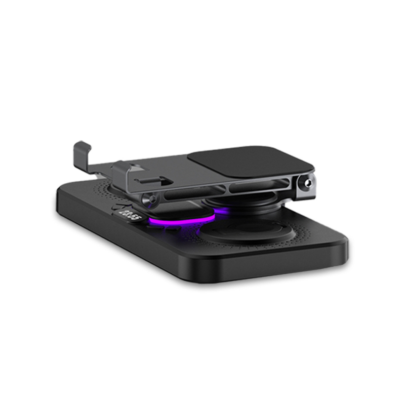 Încărcător wireless PD, ieșire 15W, putere totală 25W, pliabil, afișaj digital; încarcă telefoane, ceasuri și căști