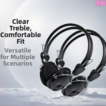 Drôtové PC slúchadlá pre e-sporty, retro štýl, 3,5 mm konektor, kábel 1,8 m, bez mikrofónu