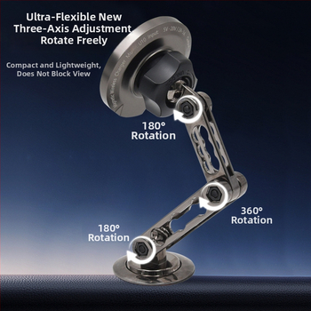 Qi2.2 bezdrôtová nabíjačka s robotickou rukou zo zinkovej zliatiny pre stojan na telefón, MagSafe magnetické nabíjanie, 25W PD