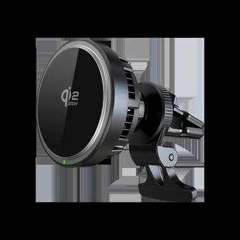 Încărcător auto wireless magnetic Qi2.2, Type-C PD, 15W maxim, încărcare magnetică, Ieșire 1.5A
