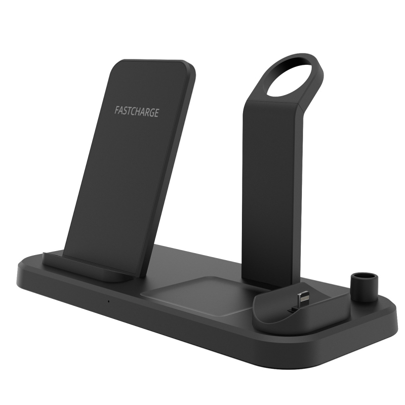 LD-08 Încărcător Wireless 5-in-1, 15W Încărcare Rapidă pentru Căști, Ceas și Telefon, QC3.0