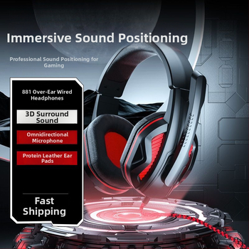 Over-ear herné slúchadlá pre hráčov, Bluetooth, na hlavu, káblové aj bezdrôtové, bez mikrofónu