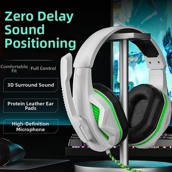 Over-ear herné slúchadlá pre hráčov, Bluetooth, na hlavu, káblové aj bezdrôtové, bez mikrofónu