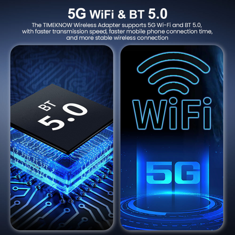 2-u-1 bežični CarPlay i Android Auto auto adapter, dvojezgreni CPU, 1GB RAM, 16GB ROM, USB sučelje