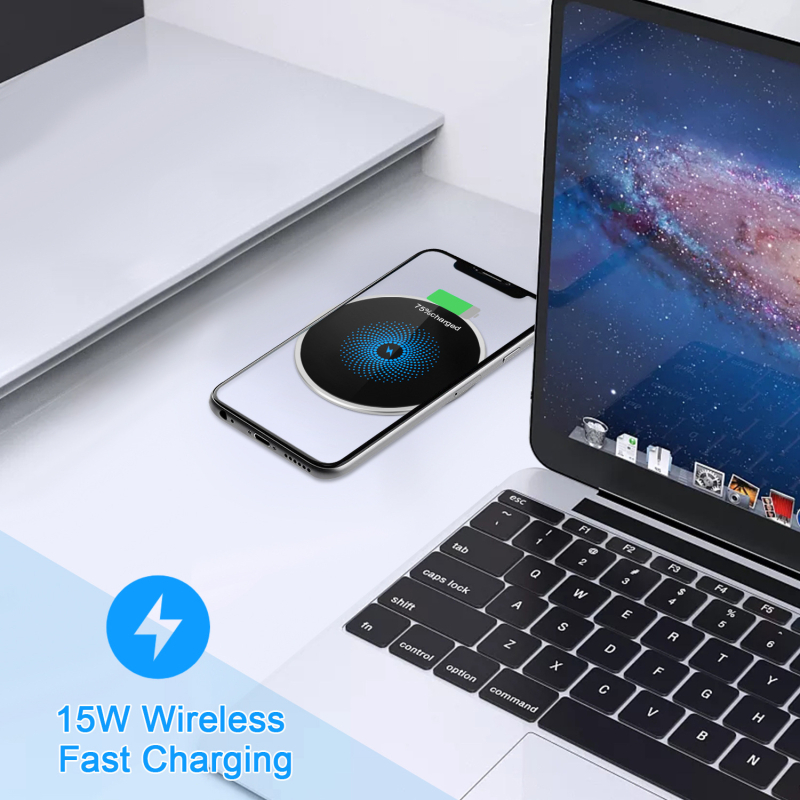 Ugrađeni bežični punjač za namještaj – 15W brzo punjenje, QC3.0, 1.6A, CE certifikat