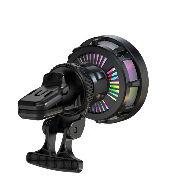 Încărcător auto wireless magnetic, răcire pe semiconductori și ventilator, încărcare rapidă 15W, ieșire 3A