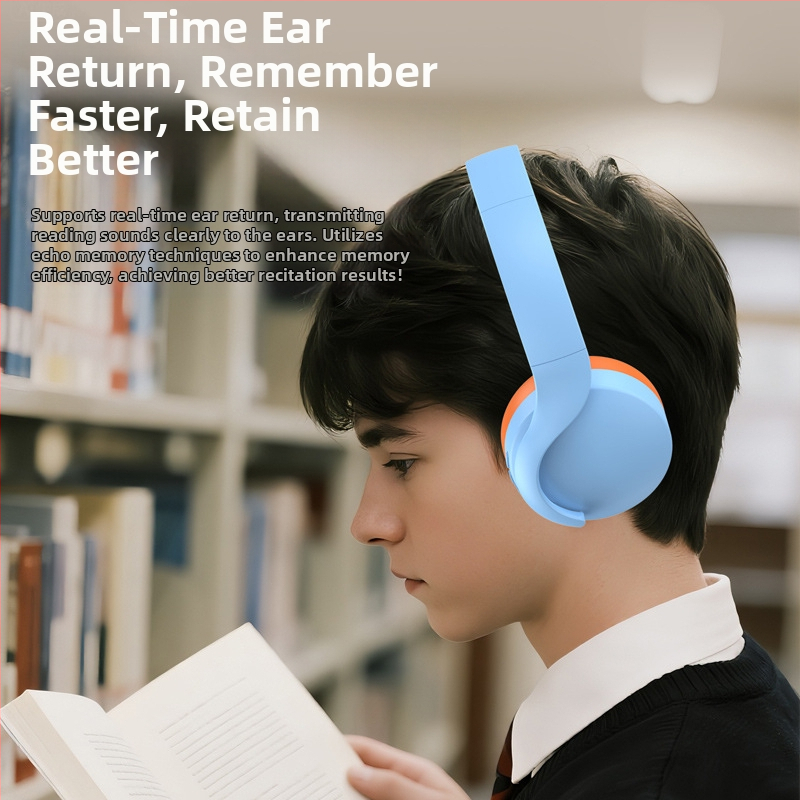 R11 Căști wireless cu Bluetooth 6.0 pentru învățare și citire — autonomie mare a bateriei (>8h), reducere zgomot, sunet stereo, latență redusă