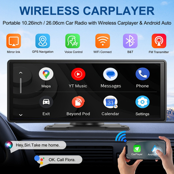 Prijenosna bežična CarPlay kamera za vožnju unatrag, 8 GB RAM, prilagodljiva