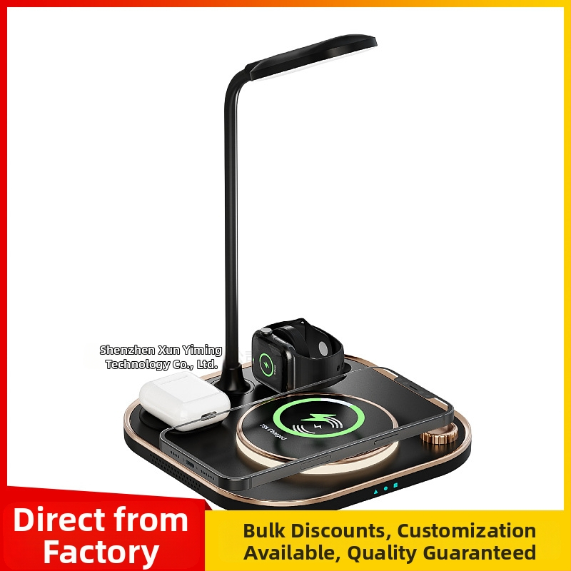 Încărcător Wireless 3-în-1 pentru Telefon, Ceas și Headset — Încărcare Magnetică 15W, USB-C, QC3.0, Putere Totală 27W