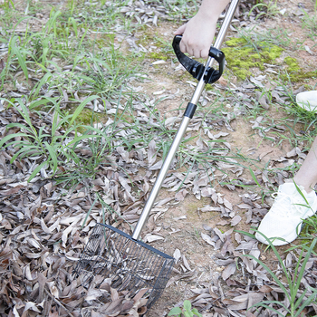 Lopata za gnoj peradi od nehrđajućeg čelika s četverostrukim produženim držačem za čišćenje kokošinjca