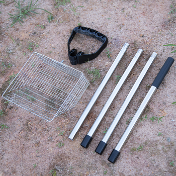 Lopata za gnoj peradi od nehrđajućeg čelika s četverostrukim produženim držačem za čišćenje kokošinjca