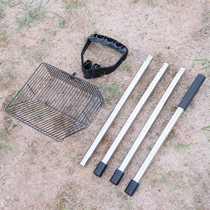 Lopata za gnoj peradi od nehrđajućeg čelika s četverostrukim produženim držačem za čišćenje kokošinjca