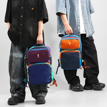 Rucsac Alpaca Unisex pentru călătorii și drumeții (Buzunar laptop 14 inch, Nailon, Capacitate sub 20 L, Model geometric)