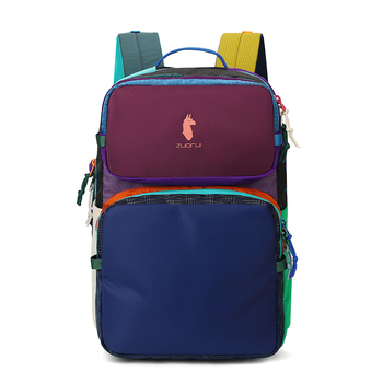 Rucsac Alpaca Unisex pentru călătorii și drumeții (Buzunar laptop 14 inch, Nailon, Capacitate sub 20 L, Model geometric)