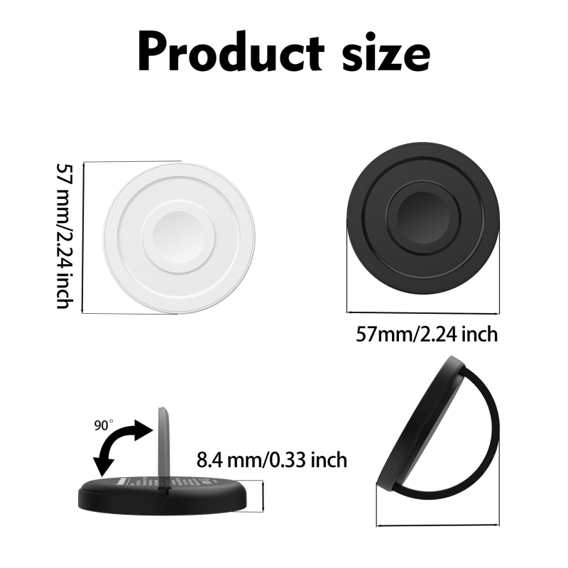 Încărcător wireless 6 în 1 cu suport pentru telefon – PD, încărcare magnetică, 15W, 2A