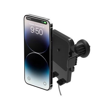 Mamelon 15W Qi bežični auto punjač sa držačem za ventilaciju, brzo punjenje, USB kabel uključen
