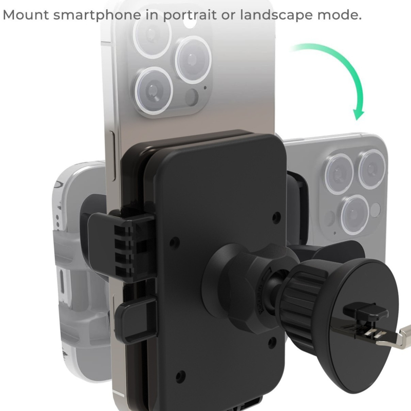 Mamelon 15W Qi bežični auto punjač sa držačem za ventilaciju, brzo punjenje, USB kabel uključen