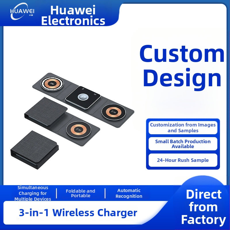 MagSafe magnetické bezdrôtové nabíjač, tri v jednom, skladateľné prenosné rýchle nabíjanie pre iPhone a Apple Watch, vstup 15V, výstup 1,5A, nabíjací prúd 1500mA, lítiová batéria