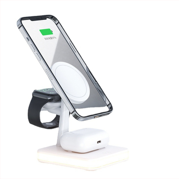 3 v 1 bezdrôtový nabíjač Apple MagSafe pre hodinky a AirPods (QC2.0, max. 25W, 9V2A, magnetické nabíjanie)