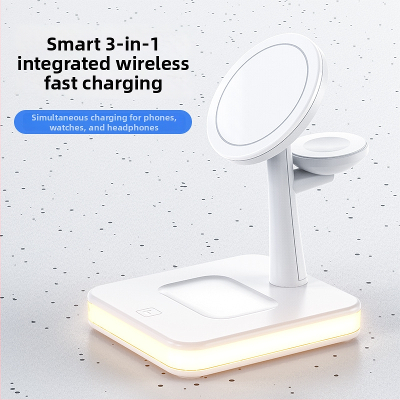 3 v 1 bezdrôtový nabíjač Apple MagSafe pre hodinky a AirPods (QC2.0, max. 25W, 9V2A, magnetické nabíjanie)