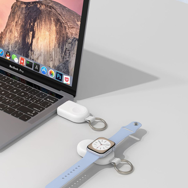 Φορητή μπαταρία για Apple Watch Series 1–11/SE/Ultra και AirPods Pro 2 με USB-C PD, μπαταρία πολυμερούς, μαγνητική φόρτιση, είσοδος 9V, ισχύς 3W