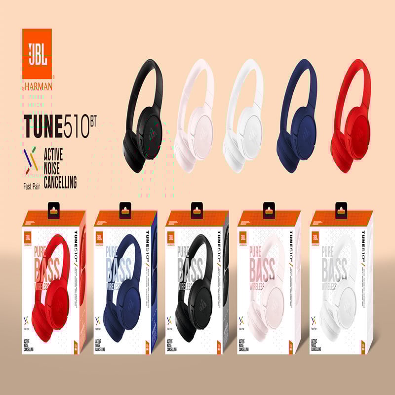 Ασύρματα Bluetooth ακουστικά για JBL 510BT, Bass Hi-Fi, Μικρόφωνο, Bluetooth 5.0, Εμβέλεια 10m, IPX3, 8h Μπαταρία