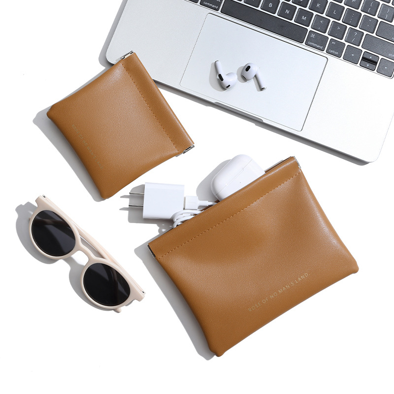 Moon Pavilion mini PU organizator za kablove, kozmetička torbica, novčanik za kovance i kartice