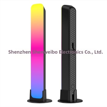 RGB LED automobilio aplinkos apšvietimas su balso valdymu ir muzikiniu ritmu režimu, USB maitinimas 5V, mygtukų jungiklis