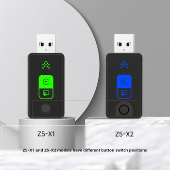 Smart deer Z-5 Bezdrôtový adaptér CarPlay/Android Auto pre auto, USB rozhranie, adaptívne rozlíšenie, plastové puzdro, kompatibilný s vozidlami, ktoré podporujú káblové CarPlay/Android Auto