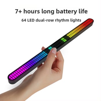 Automobiļa iekšējā RGB atmosfēras gaisma - USB barošana, 64‑bitu dubultā izturība, ritmiskā gaisma, elastīgas uzstādīšanas iespējas