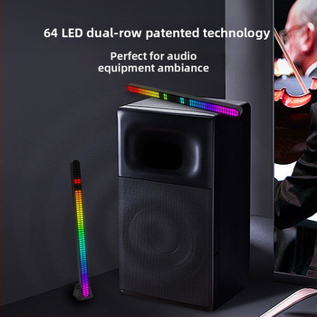 Automobiļa iekšējā RGB atmosfēras gaisma - USB barošana, 64‑bitu dubultā izturība, ritmiskā gaisma, elastīgas uzstādīšanas iespējas