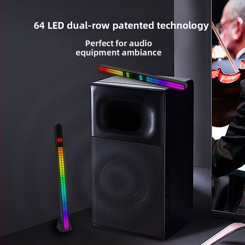 Automobiļa iekšējā RGB atmosfēras gaisma - USB barošana, 64‑bitu dubultā izturība, ritmiskā gaisma, elastīgas uzstādīšanas iespējas