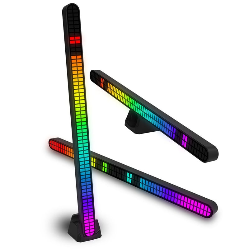 Automobiļa iekšējā RGB atmosfēras gaisma - USB barošana, 64‑bitu dubultā izturība, ritmiskā gaisma, elastīgas uzstādīšanas iespējas