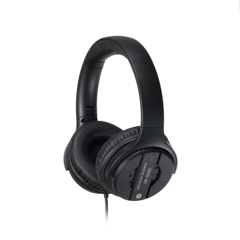 HP-960D Žične slušalice za nadzor glazbenih instrumenata, 50 mm zvučnici, 3,5 mm priključak, 2,7 m kabel, 20 Hz–20 kHz, s mikrofonom